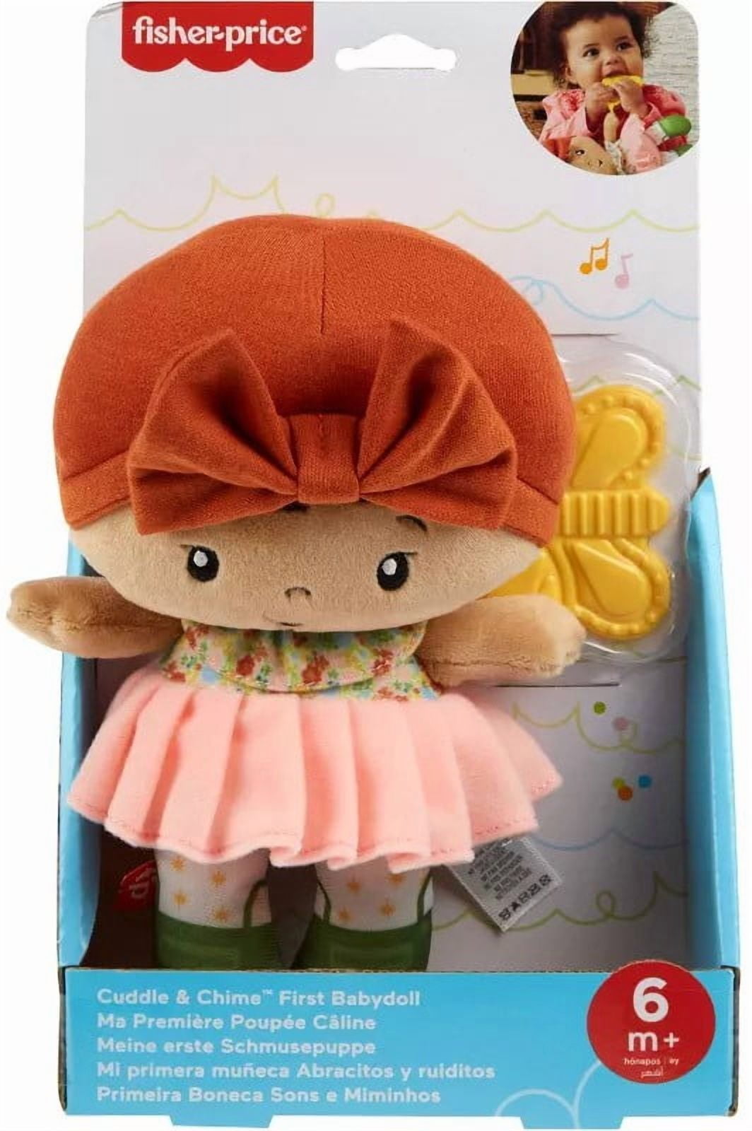 Fisher Price Cuddle & Chime First Babydoll Plush Doll (Butterfly