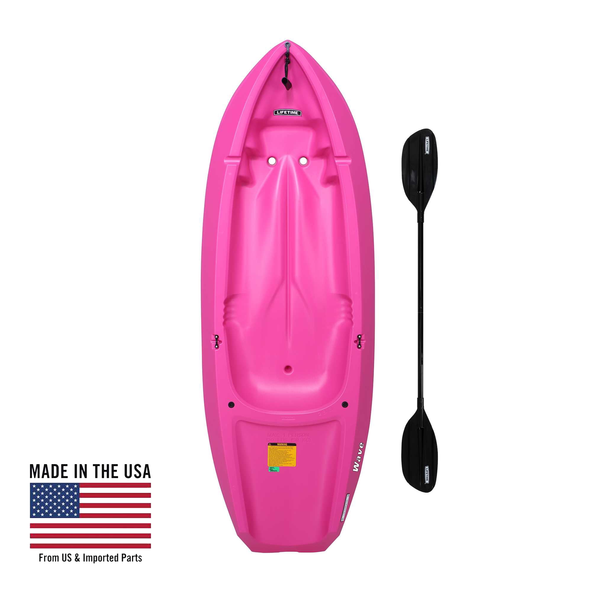Lifetime Wave Kids Paddle 6 ft Youth Kayak, Pink (90098) - Walmart.com