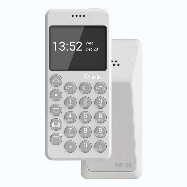 Punkt. MP02 Minimalist 4G LTE Cell Phone AT&T/T-Mobile Nano-SIM