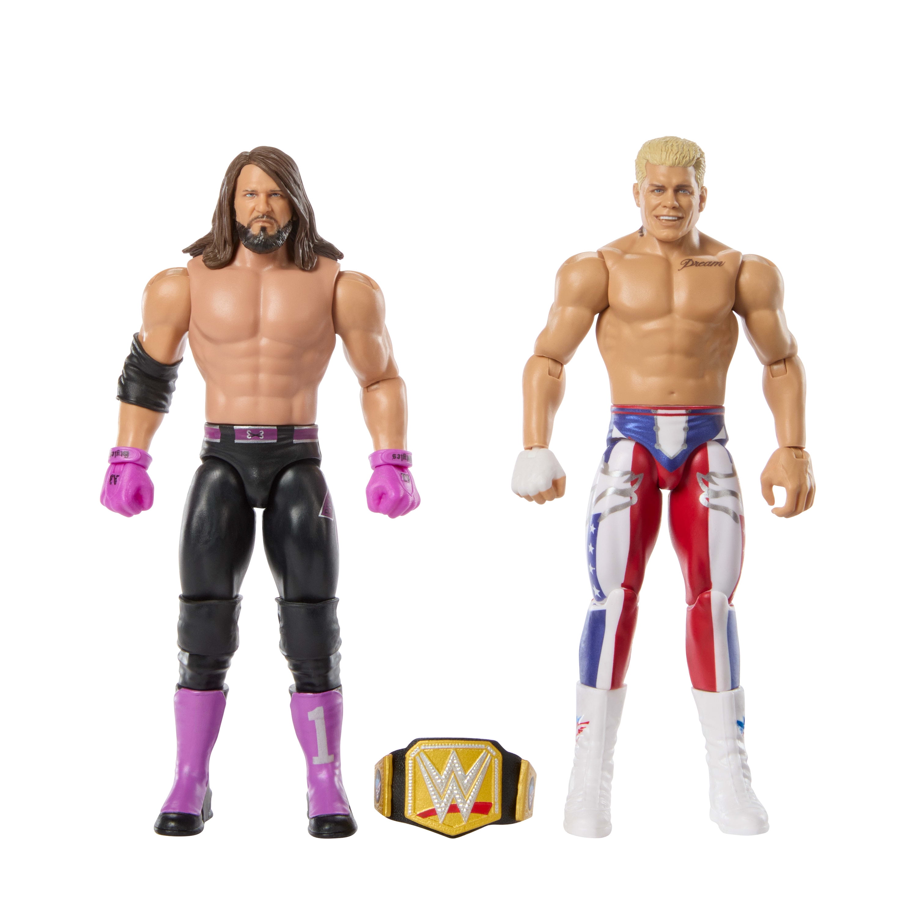 WWE Main Event Showdown Cody Rhodes vs AJ Styles Action Figures