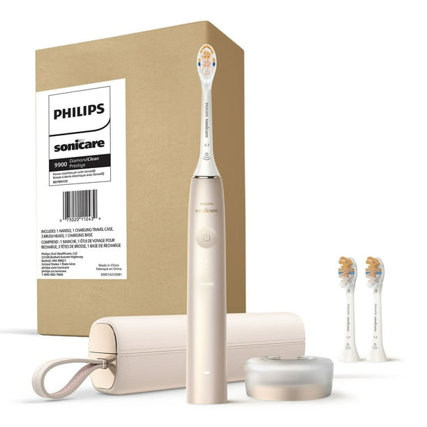 Philips Sonicare Prestige 9900 Power Toothbrush, Champagne, with