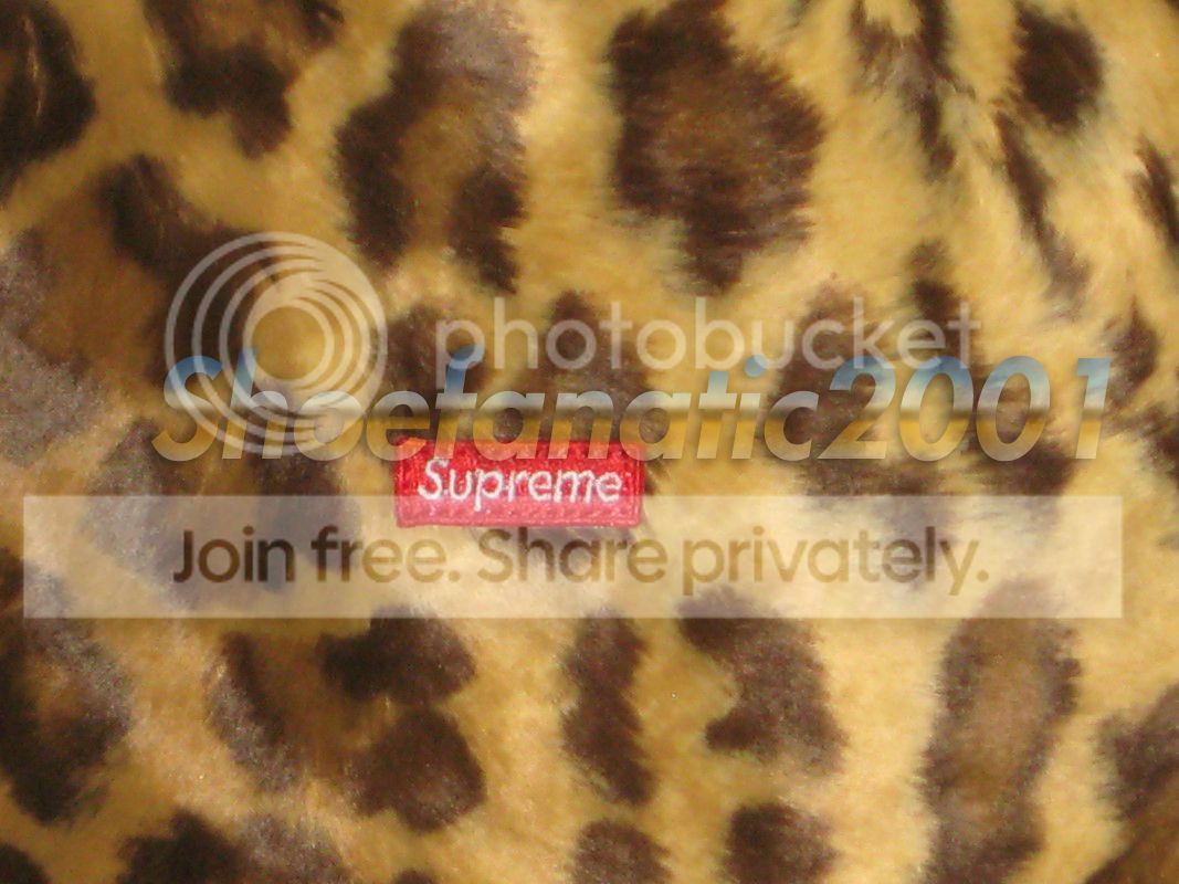 Supreme Leopard Spot Faux Fur Jacket Brown Box Logo Vintage Animal