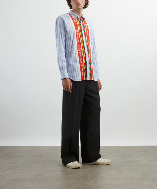 Comme des Garçons Shirt Striped Football Scarf Shirt | Liberty