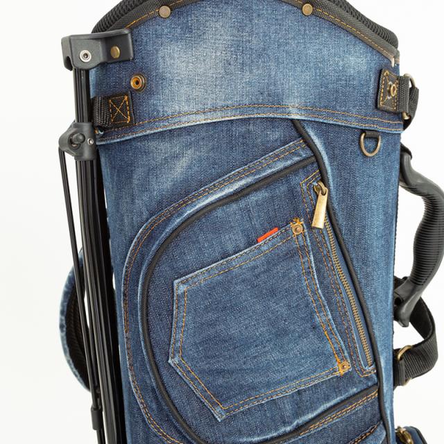 EVISU GOLF デニムキャディーバッグ8分割モデル スタンド機能付き