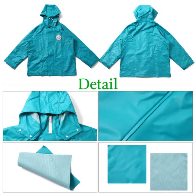 水産 合羽 漁師 カッパ フード続きジャンパー マリンキング MARINE