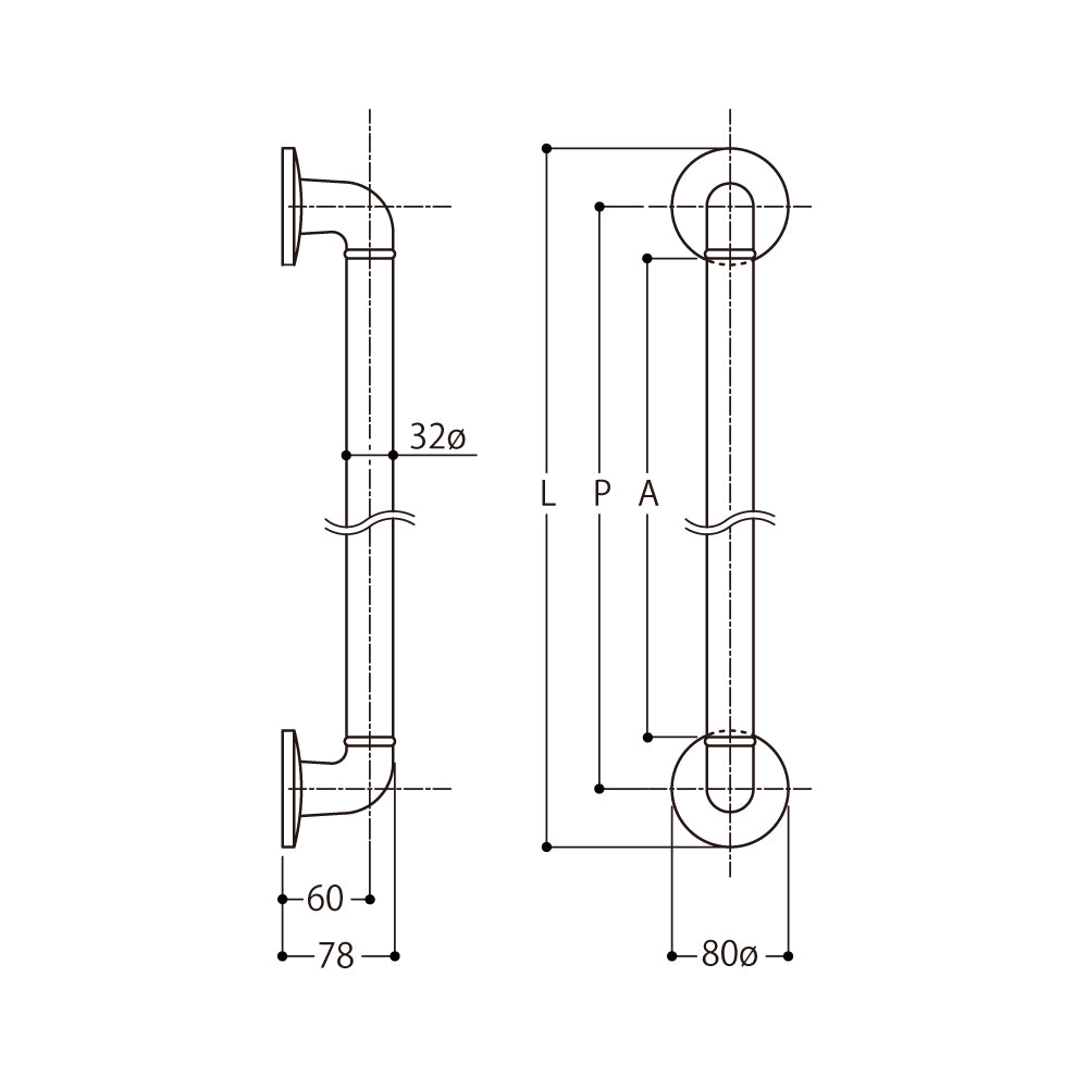 T-691｜手すり｜MARUKI（丸喜金属） – イブニーズ.com- 建築金物（ドア