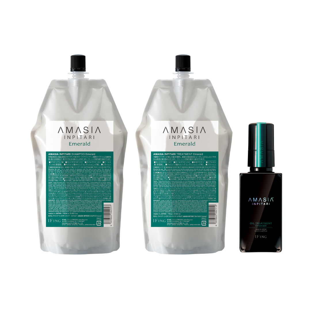 AMASIA インピタリ エメラルド シャンプー ＆ トリートメント 3点
