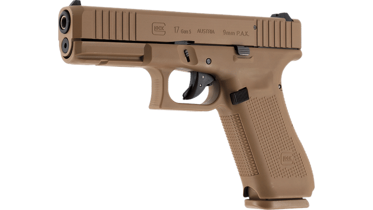 GLOCK 17 Gen5 SV Double Set - 9 mm P.A.K., Schwarz und Coyote