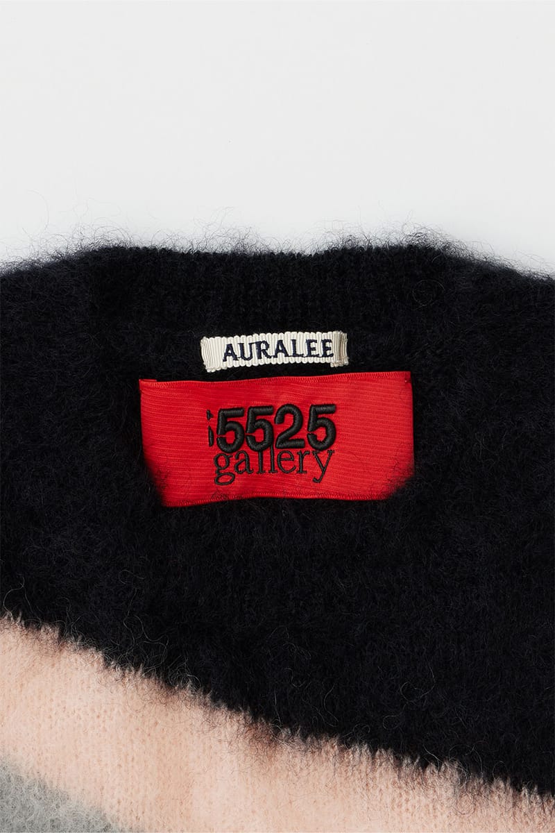 5525ギャラリーからオーラリーとの新作コラボモヘアニットが登場