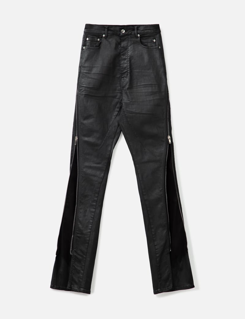 Rick Owens Drkshdw - Hollywood Bolan Banana In Wax Stretch Denim | HBX