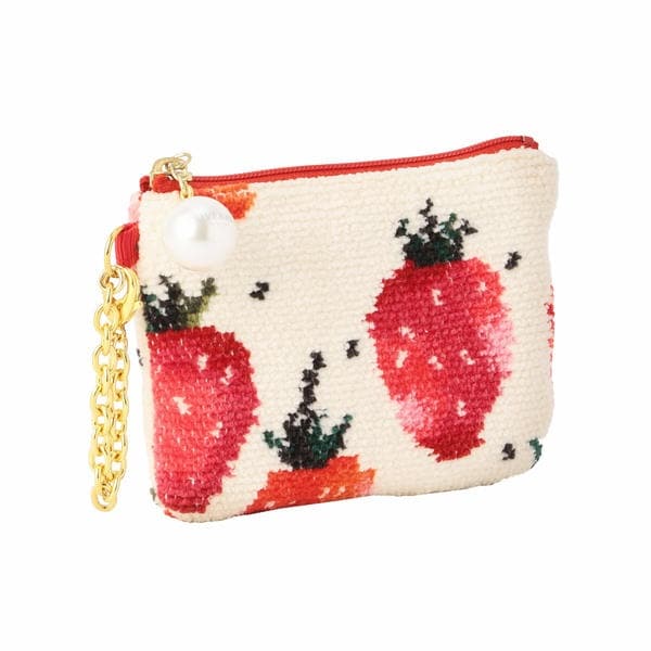 ストロベリードット キー&カードポーチ L/STD-203013 | ラブラリー