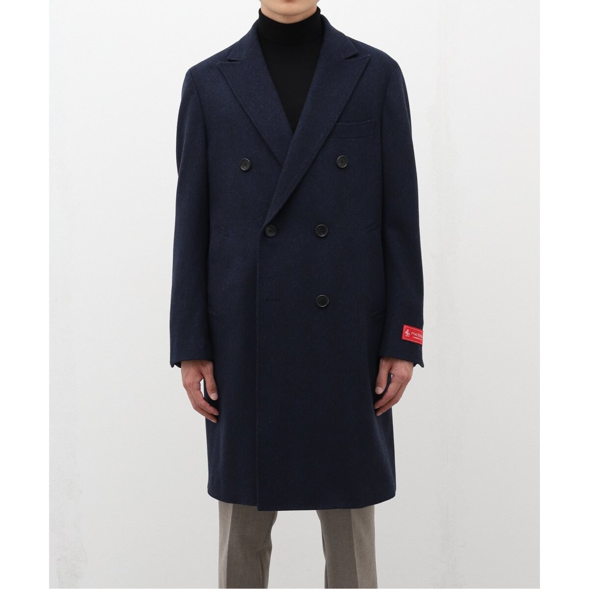 PIACENZA / ピアチェンツァ】ウール/カシミヤ ダブル チェスターコート