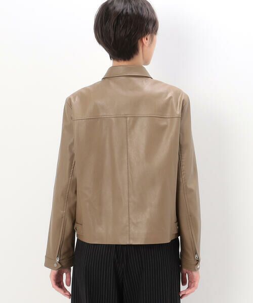 セール】 合成皮革 シングルライダース （レザーブルゾン・ジャケット