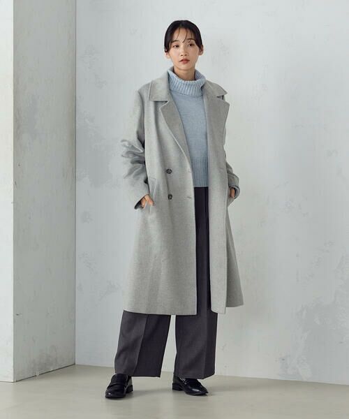 セール】 ウール混ビーバー ロングチェスターコート （その他アウター