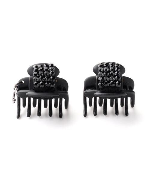 ダブルクリスタルメッシュ ホイップクリップ2個セット （カチューシャ