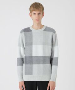 セール】 フェザークレストブリッジチェックニット （ニット・セーター