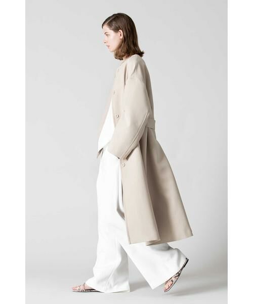 ◇トリプルクロスノーカラーコート （アウター）｜ADORE / アドーア