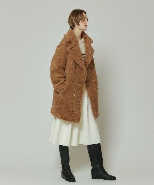 セール】 ウールMIXボアピーコート （ダッフルコート）｜allureville