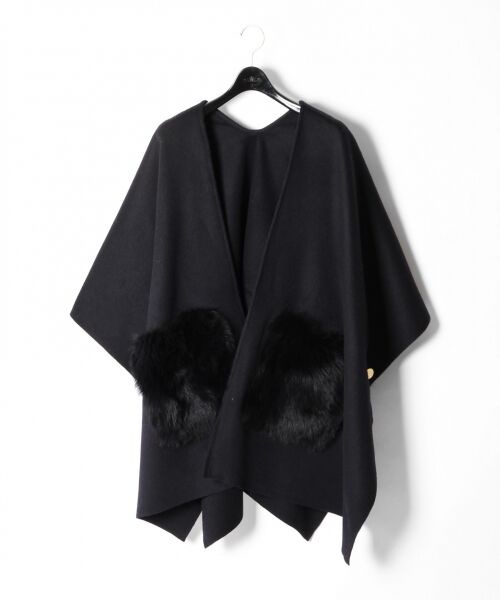 セール】 ファーポケットストール （マフラー・ショール・スヌード