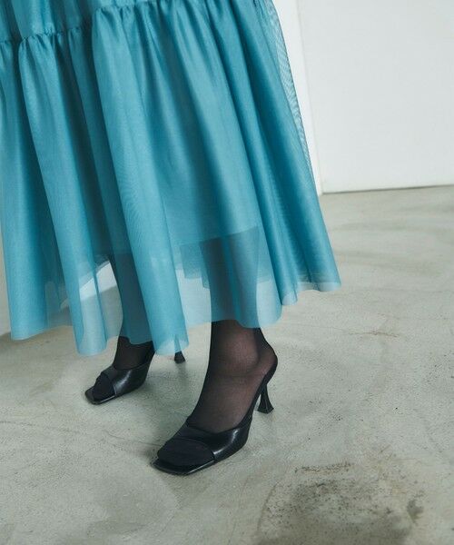 セール】 チュールティアードスカート （ロング・マキシ丈スカート