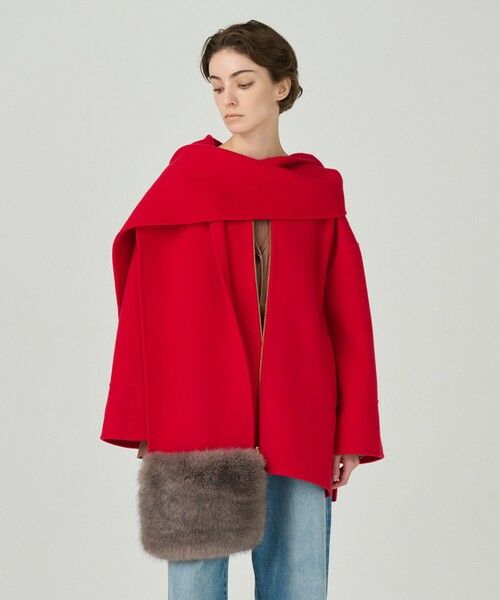 セール】 フードストールリバーコート （ポンチョ）｜GRACE