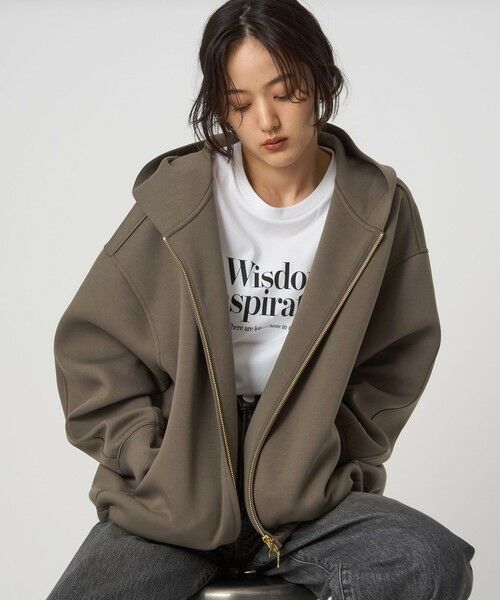 セール】 ダンボール ジップ フーディ （パーカー）｜green label