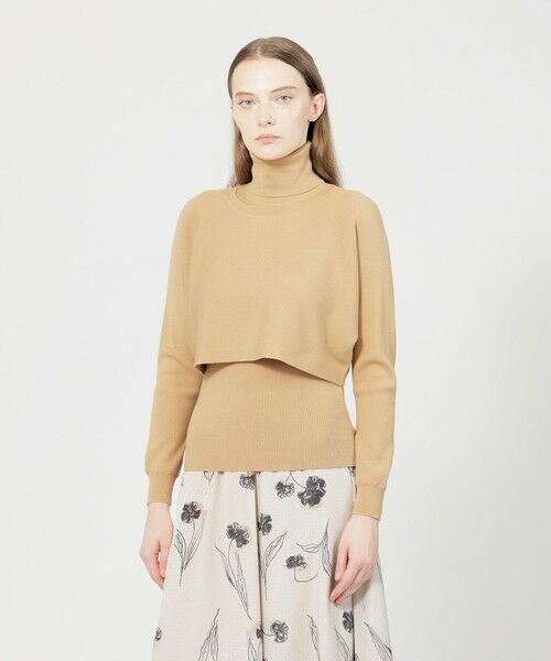 セール】 レイヤードリブタートルニット （ニット・セーター）｜EPOCA