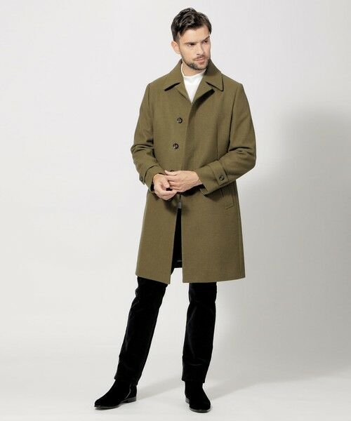 セール】 メルトンステンカラーコート （その他アウター）｜EPOCA UOMO