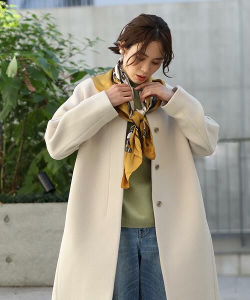 セール】 ノーカラーコート （その他アウター）｜INED / イネド