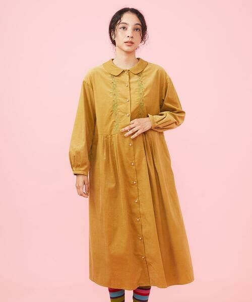 セール】 Suave コーデュロイシャツワンピース （ロング・マキシ丈