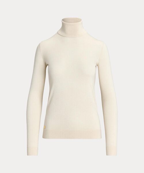 シルクブレンド タートルネック セーター （ニット・セーター