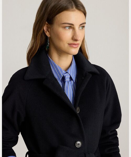 ベルテッド ウールブレンド コート （その他アウター）｜LAUREN RALPH