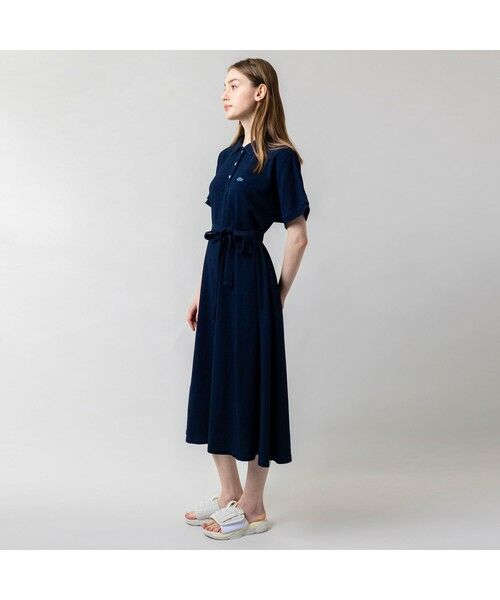 インディゴポロドレス （ミニ丈・ひざ丈ワンピース）｜LACOSTE
