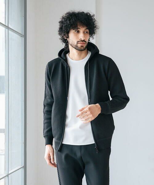 2023年秋モデル】ニットZIPアップパーカー （パーカー）｜MICHEL KLEIN