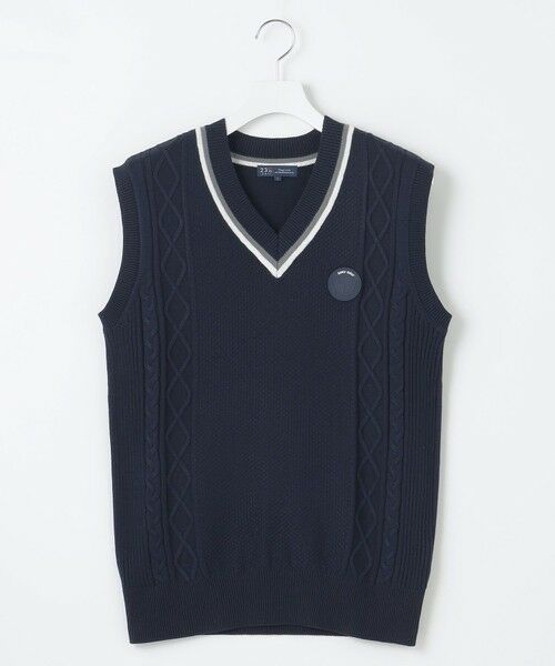 セール】 【MEN】【洗える】ケーブル柄 ニットベスト （ベスト）｜23区