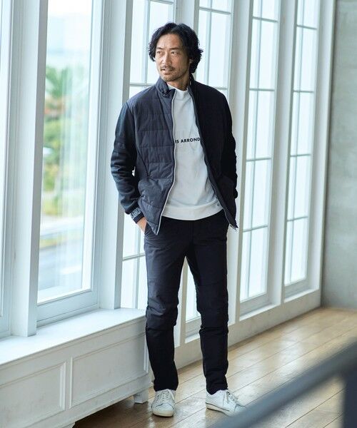 セール】 【MEN】ストレッチ防風中綿ブルゾン （ダウンジャケット