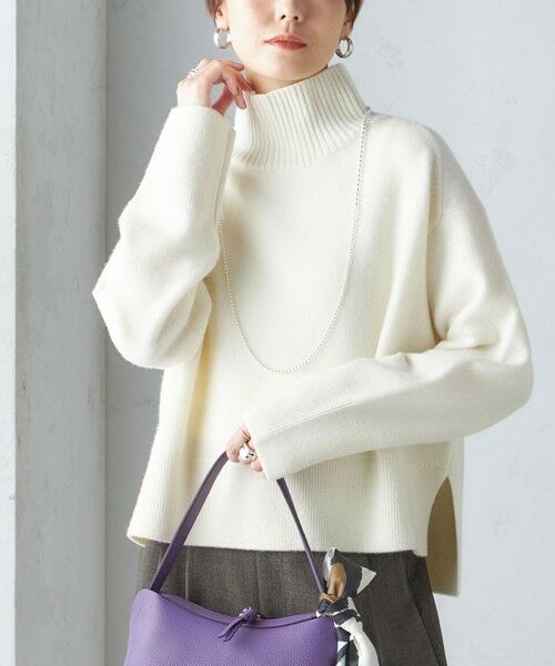 セール】 〈手洗い可能〉7G ウール カシミヤ ハイネック プルオーバー