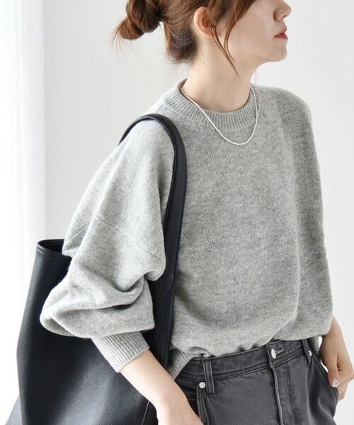 quaranciel:〈手洗い可能〉AQUA カシミヤ ミックス ドルマン ニット