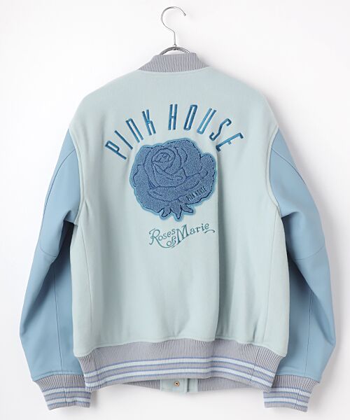 セール】 ローズワッペン使いスタジャン （ブルゾン）｜PINK HOUSE