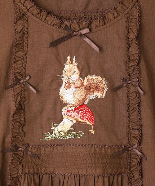 セール】 ウィンターフォレストトリート刺繍タブリエ （その他トップス