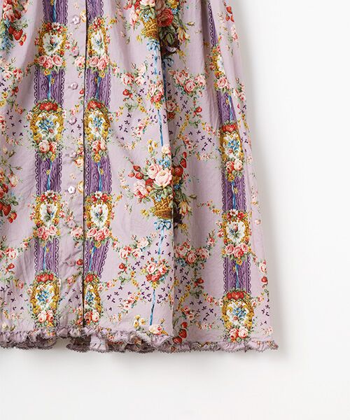 セール】 壁紙模様プリントワンピース （ロング・マキシ丈ワンピース