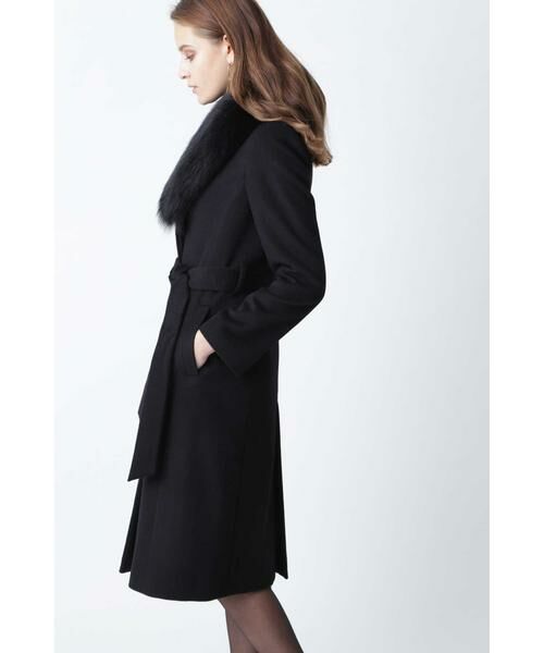 セール】 カシミヤ混FOXファーコート （アウター）｜PINKY & DIANNE