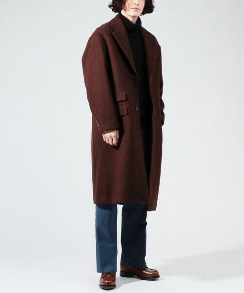 セール】 ウール ヘリンボーン ビッグチェスターコート （その他