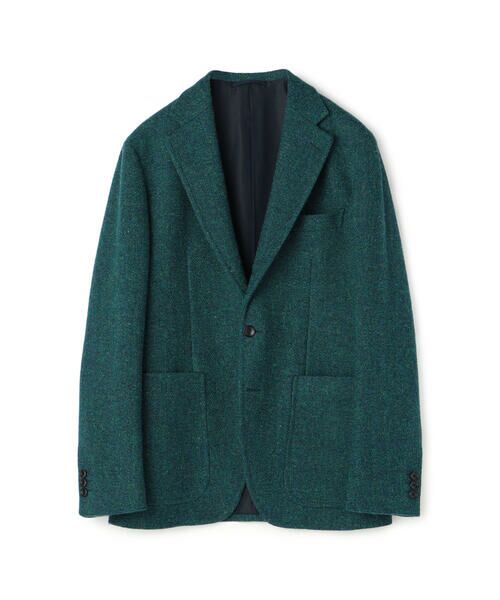 セール】 ウールツイード シングルブレステッド3Bジャケット Harris
