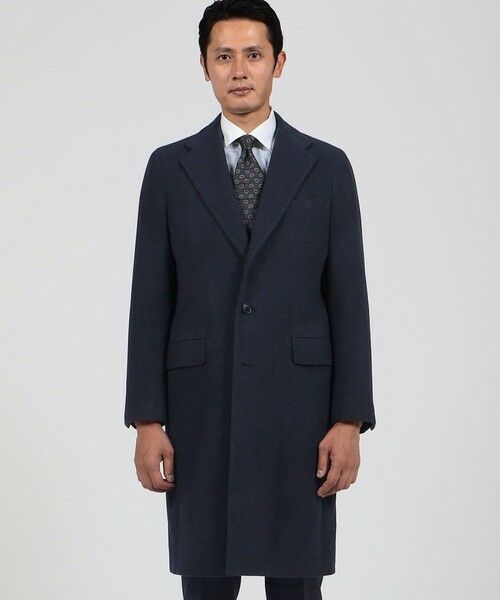 セール】 ウールカシミヤ シングルチェスターコート Ermenezild Zegna