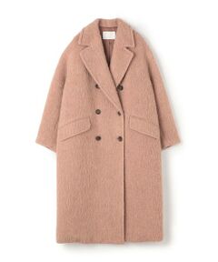 セール】 ウールアルパカシャギー ダブルブレストコート （その他