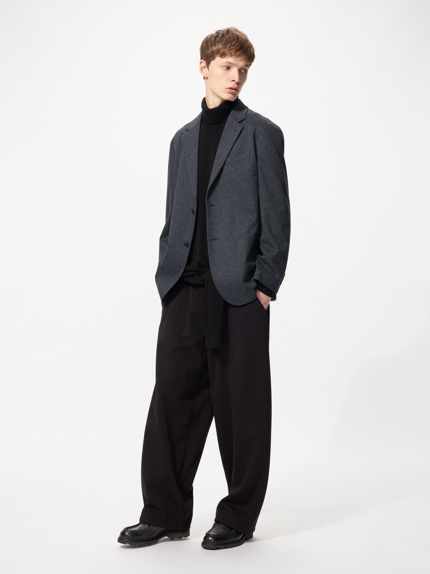 ユニクロ公式 | ブラッシュドジャージージャケット/チドリ