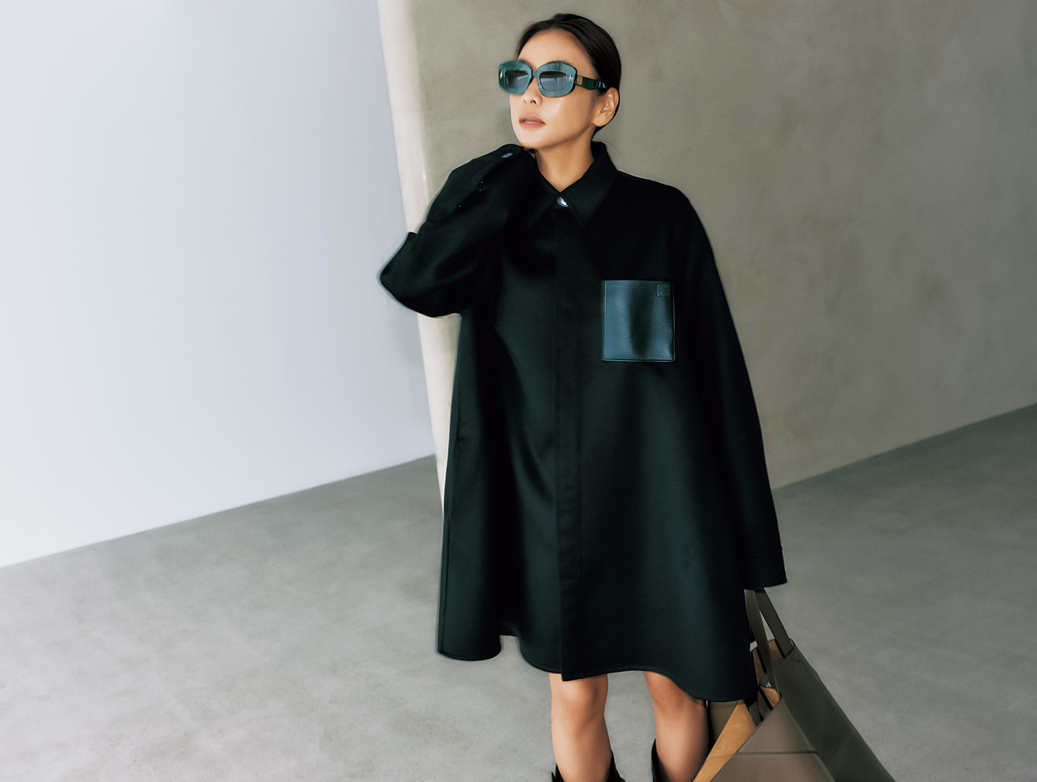 黒 ケープスタイル ジャケット タキマキ 【公式通販】