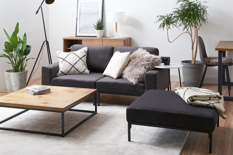 ローテーブル(ナチュラル/ダークブラウン)のヴィンテージデザイン