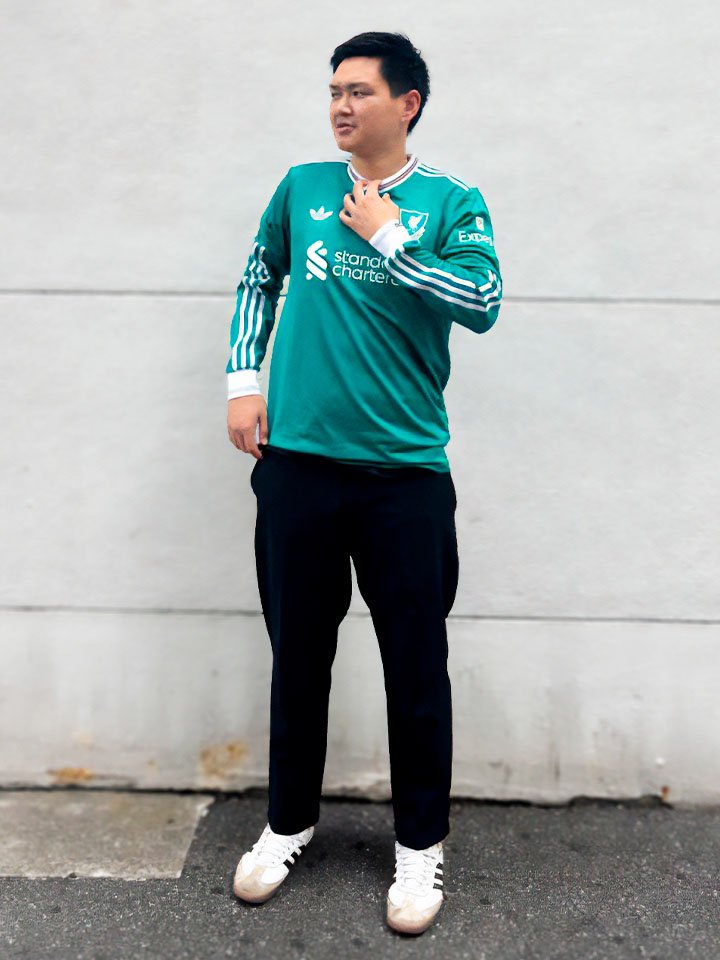 リヴァプール3rdユニフォーム 長袖オーセンティック 2XLサイズ 25-26